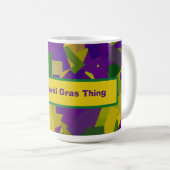 Mardi Gras Blocks Kaffeetasse (VorderseiteRechts)