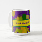 Mardi Gras Blocks Kaffeetasse (Vorderseite Links)