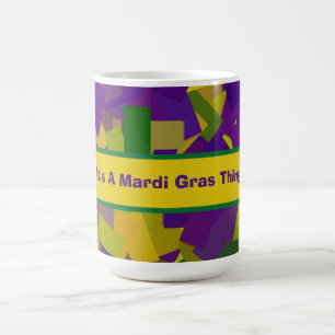 Mardi Gras Blocks Kaffeetasse