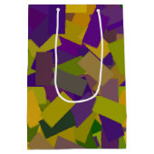 Mardi Gras Blocks Mittlere Geschenktasche Geschenktüte (Rückseite)