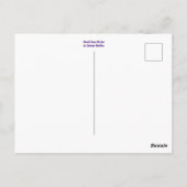 Mardi Gras Blocks Postkarte (Rückseite)