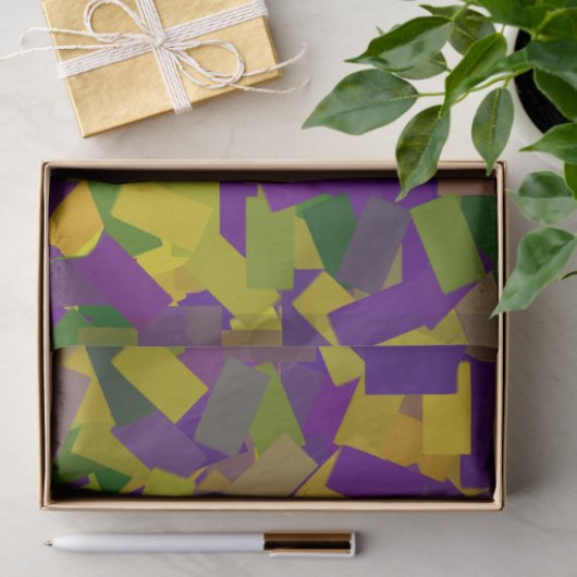 Mardi Gras Blocks Seidenpapier (Geschenk)