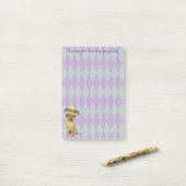 Mardi Gras Border Terrier Post-it Klebezettel (Auf Schreibtisch)