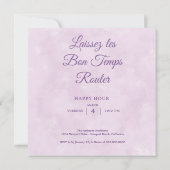 Mardi Gras Bourbon Street Einladung (Rückseite)