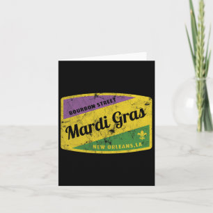 Mardi Gras Bourbon Street Karte
