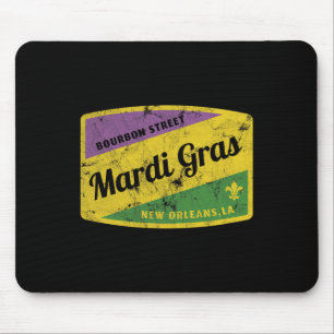 Mardi Gras Bourbon Street Mousepad