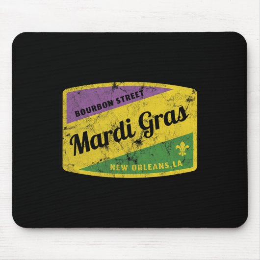 Mardi Gras Bourbon Street Mousepad (Vorne)