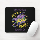 Mardi Gras Bourbon Street Mousepad (Mit Mouse)