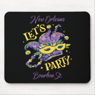 Mardi Gras Bourbon Street Mousepad