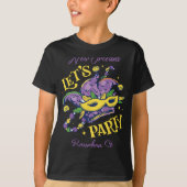 Mardi Gras Bourbon Street New Orleans Souvenir Lou T-Shirt (Vorderseite)