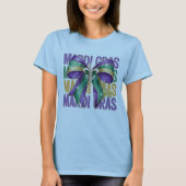 🎭 Mardi Gras Bow T - Shirt - Festive und stilvoll (Vorderseite)