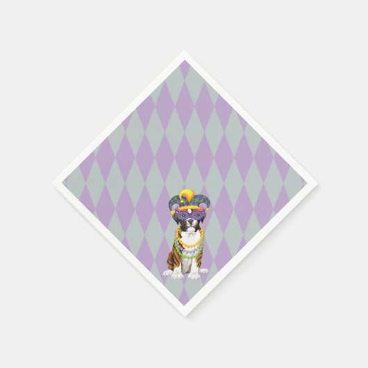 Mardi Gras Boxer Serviette (Ecke)