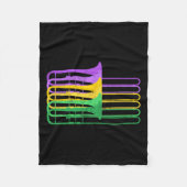 Mardi Gras Br Trombone Marching Orchestra Fleecedecke (Vorderseite)