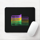 Mardi Gras Br Trombone Marching Orchestra Mousepad (Mit Mouse)