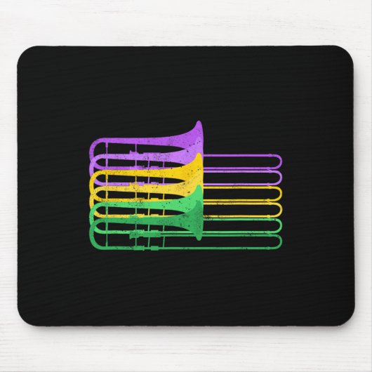 Mardi Gras Br Trombone Marching Orchestra Mousepad (Vorne)