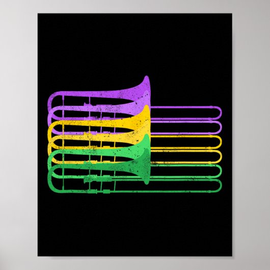Mardi Gras Br Trombone Marching Orchestra Poster (Vorne)