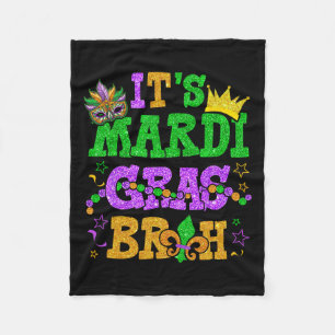 Mardi Gras Bruh Funny Mardi Gras Teens Boys K Fleecedecke