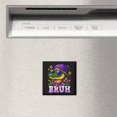 Mardi Gras Bruh Mardigator Alligator Costume Teens Magnet (In Situ (Geschirrspüler))