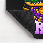 Mardi Gras Bruh Mardigator Alligator Costume Teens Mousepad (Ecke)