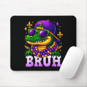 Mardi Gras Bruh Mardigator Alligator Costume Teens Mousepad (Mit Mouse)