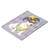Mardi Gras Bull Terrier Notizblock (Linke Seite)