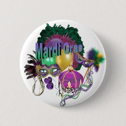 Mardi Gras Button (Vorderseite)