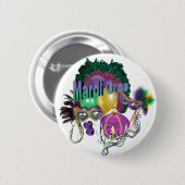 Mardi Gras Button (Vorne & Hinten)