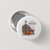 Mardi Gras Button (Vorne & Hinten)
