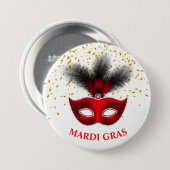 Mardi Gras Button Button (Vorne & Hinten)