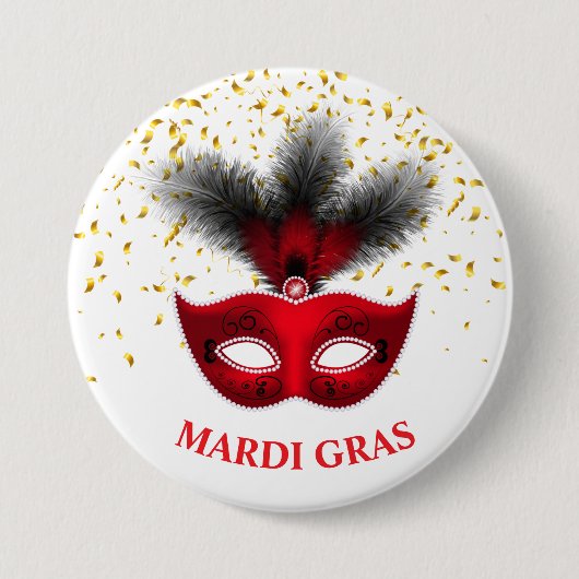Mardi Gras Button Button (Vorderseite)