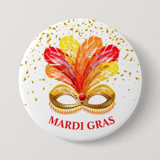 Mardi Gras Button Button (Vorderseite)