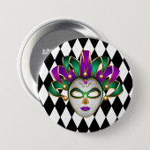 Mardi Gras Button Button (Vorne & Hinten)