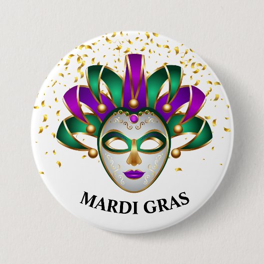 Mardi Gras Button Button (Vorderseite)