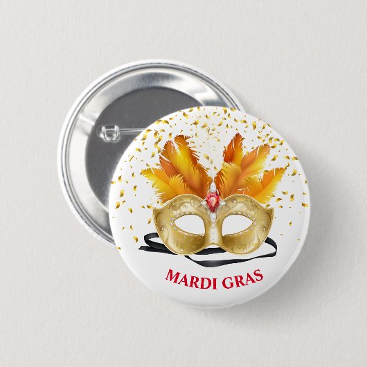 Mardi Gras Button Button (Vorne & Hinten)
