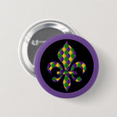 Mardi Gras Button Button (Vorne & Hinten)