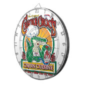 Mardi Gras Cajun Crocodile Dartscheibe (Vorderseite rechts)