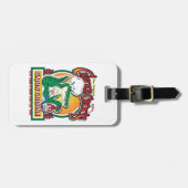 Mardi Gras Cajun Crocodile Gepäckanhänger (Vorderseite horizontal)
