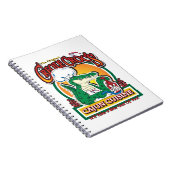 Mardi Gras Cajun Crocodile Notizblock (Rechte Seite)