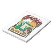 Mardi Gras Cajun Crocodile Notizblock (Rotiert)