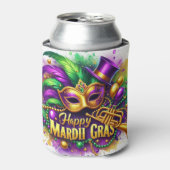 Mardi Gras Can Decor Dosenkühler (Kanne Vorderseite)
