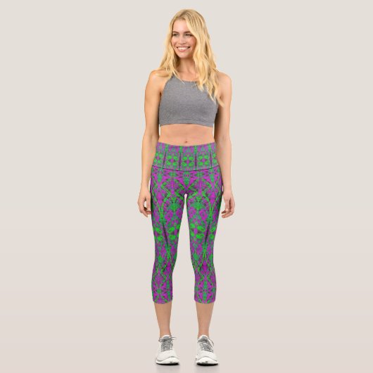 Mardi Gras Capri Leggings (Vorderseite)