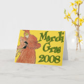 Mardi Gras Card Karte (Gelbe Blume)