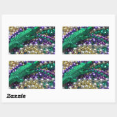 Mardi Gras Carnival Alligator Bead Decal Stickers (Blatt)