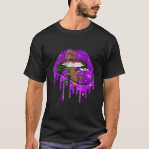 Mardi Gras Carnival Costume Purple & Gold Fleur-de T-Shirt