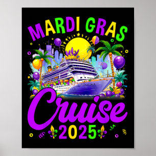 Mardi Gras Carnival Cruise 2025 Family Cruising Poster