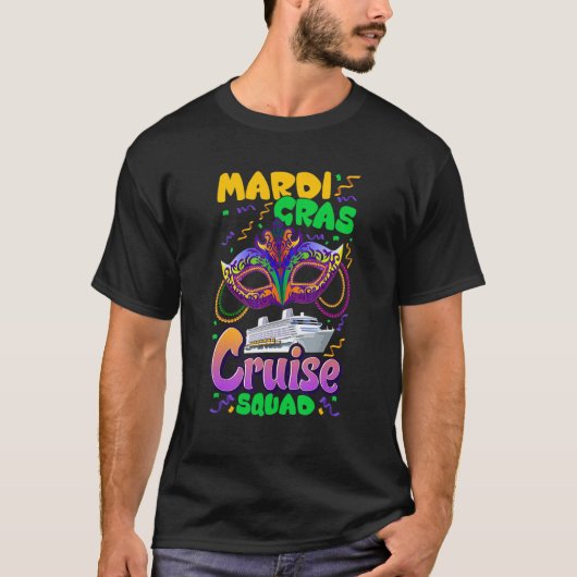 Mardi Gras Carnival Cruise Vacation Travel Group M T-Shirt (Vorderseite)