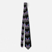 Mardi Gras Carnival Feather Mask NeckTie Krawatte (Rückseite)