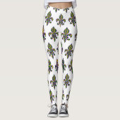 Mardi Gras Carnival feiern Leggings (Vorderseite)
