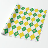 Mardi Gras Carnival Geometric Rhombus Lilie Geschenkpapier (Ungerollt)