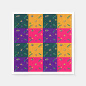 Mardi Gras Carnival Harlequin Lilie Diamond Serviette (Vorderseite)